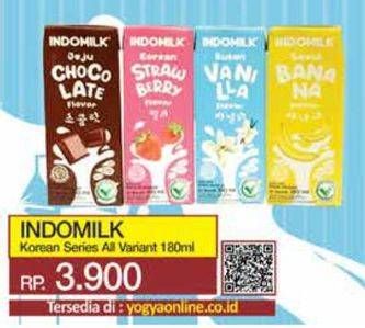 Promo Harga Indomilk Korean Series All Variants 180 ml - Yogya