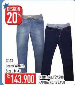 Promo Harga COAX Celana Jeans Wanita M-XL  - Hypermart