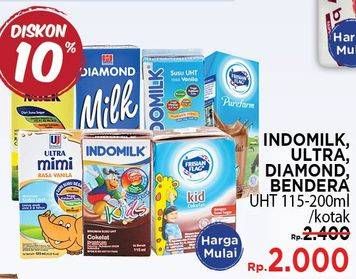 Promo Harga INDOMILK Susu UHT Kids 115 ml - LotteMart