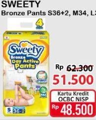 Promo Harga Sweety Bronze Pants S36+2 38 pcs - Alfamart