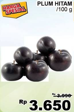 Promo Harga Plum Hitam per 100 gr - Giant