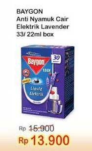Promo Harga BAYGON Liquid Electric Lavender 33 ml - Indomaret