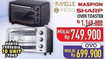 Promo Harga RAVELLE, MASPION, PERO, SHARP Oven Toaster  - Hypermart
