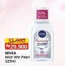 Promo Harga Nivea MicellAir Skin Breathe Micellar Water Pearl White 125 ml - Alfamart