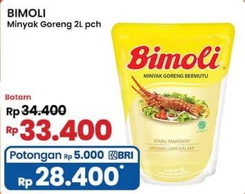 Promo Harga Bimoli Minyak Goreng 2000 ml - Indomaret