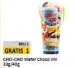 Promo Harga CHO CHO Wafer Snack Chocolate Vanilla 33 gr - Alfamart