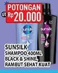 Promo Harga Sunsilk Shampoo Black Shine, Anti Ketombe Activ-Infusion 400 ml - Hypermart