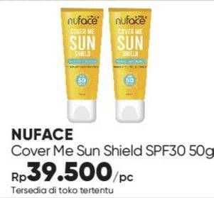 Promo Harga Nuface Cover Me Sun Shield SPF 30 PA+++ 50 gr - Guardian
