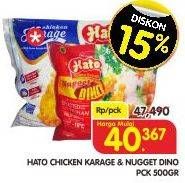 Promo Harga HATO Chicken Karage / Dino 500gr  - Superindo