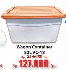 Promo Harga Lion Star Wagon Container VC-18 82000 ml - Hari Hari