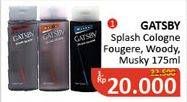 Promo Harga GATSBY Splash Cologne Fougere, Woody, Musky 175 ml - Alfamidi