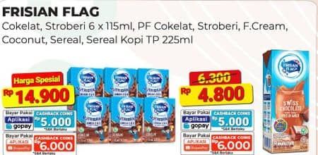 Promo Harga Frisian Flag Susu UHT Purefarm Swiss Chocolate, Strawberry, Full Cream, Coconut Delight, Sereal Coklat, Sereal Kopi 225 ml - Alfamart