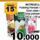 Promo Harga NUTRIJELL Pudding Lapis Gula Jawa, Santan Pandan, Lapis Cocopandan 100 gr - Giant