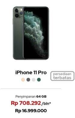 Promo Harga APPLE iPhone 11 Pro | Layar Super Retina XDR OLED 5.8 inci - Kamera 12MP  - iBox