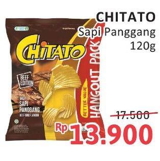 Promo Harga Chitato Snack Potato Chips Sapi Panggang Beef Barbeque 120 gr - Alfamidi