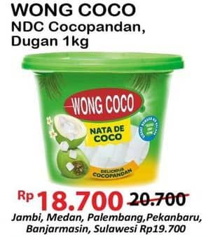 Promo Harga Wong Coco Nata De Coco Cocopandan 1000 gr - Alfamart