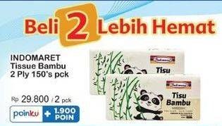 Promo Harga Indomaret Bamboo Facial Tissue 150 sheet - Indomaret