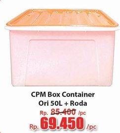 Promo Harga CPM Container Box + Roda Ori 50000 ml - Hari Hari