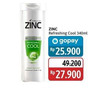 Promo Harga Zinc Shampoo Refreshing Cool 340 ml - Alfamidi