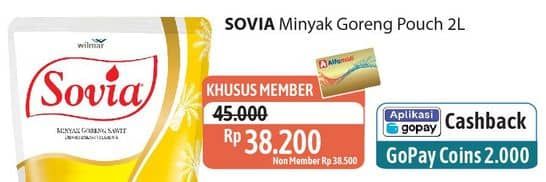 Promo Harga Sovia Minyak Goreng 2000 ml - Alfamidi