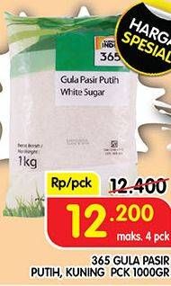 Promo Harga 365 Gula Pasir Kuning, Putih 1000 gr - Superindo