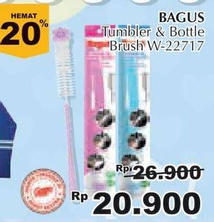 Promo Harga BAGUS Tumbler & Bottle Brush 717 Biru, 717 Pink  - Giant