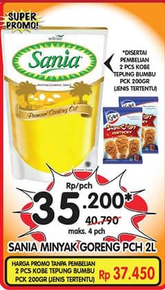 Promo Harga Sania Minyak Goreng 2000 ml - Superindo