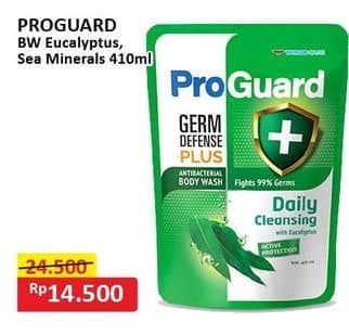 Promo Harga Proguard Body Wash Daily Cleansing With Eucalyptus, Daily Purifying With Sea Minerals 450 ml - Alfamart