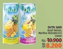 Promo Harga DUTA Juice Sari Buah Markisa Natadecoco, Nanas 250 ml - LotteMart