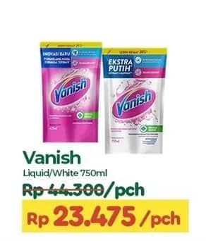 Promo Harga Vanish Penghilang Noda Cair Pink, Putih 750 ml - TIP TOP