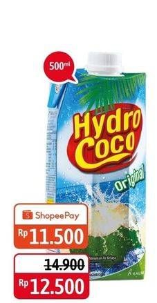 Promo Harga HYDRO COCO Minuman Kelapa Original 500 ml - Alfamidi