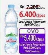 Promo Harga Le Minerale Air Mineral 600 ml - Alfamart