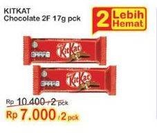 Promo Harga KIT KAT Chocolate 2 Fingers per 2 bungkus 17 gr - Indomaret
