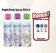 Promo Harga POSH Perfumed Body Spray 150 ml - Carrefour