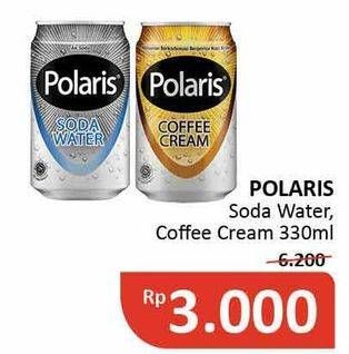 Promo Harga POLARIS Soda Water, Coffee Cream 330 mL  - Alfamidi