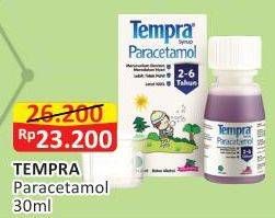 Promo Harga TEMPRA Syrup Paracetamol 30 ml - Alfamart