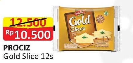 Promo Harga PROCHIZ Gold Slices 12 pcs - Alfamart