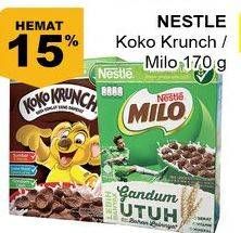 Promo Harga NESTLE KOKO KRUNCH/MILO Cereal 170gr  - Giant