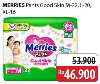 Promo Harga Merries Pants Good Skin M22, L20, XL16 16 pcs - Alfamidi