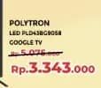 Promo Harga Polytron PLD43BG9058 Smart Cinemax Google TV 43 Inch  - Yogya