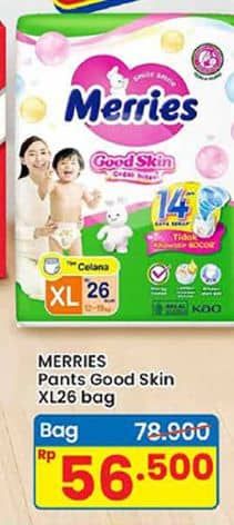 Promo Harga Merries Pants Good Skin XL26 26 pcs - Indomaret
