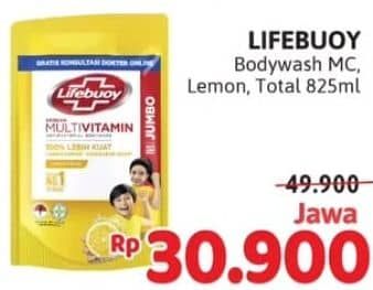 Promo Harga Lifebuoy Body Wash Mild Care, Lemon Fresh, Total 10 850 ml - Alfamidi