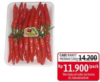 Promo Harga Cabe Rawit Merah per 100 gr - Alfamidi
