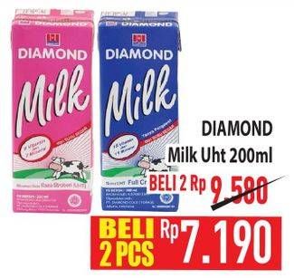 Promo Harga Diamond Milk UHT 200 ml - Hypermart