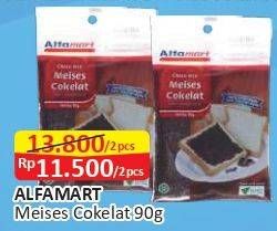 Promo Harga ALFAMART Meises Cokelat per 2 pouch 90 gr - Alfamart