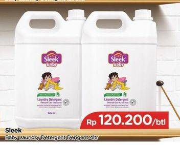 Promo Harga SLEEK Baby Laundry Detergent 4000 ml - TIP TOP