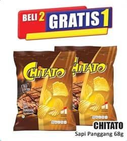 Promo Harga Chitato Snack Potato Chips Sapi Panggang Beef Barbeque 68 gr - Hari Hari