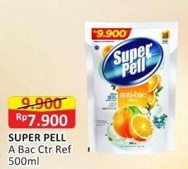 Promo Harga Super Pell Pembersih Lantai Anti Bac Citrus 500 ml - Alfamart