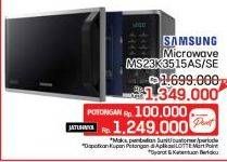 Promo Harga Samsung MS23K3515 AS/SEMicrowave 23L  - LotteMart