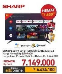 Promo Harga Sharp 2T-C50BG1i | LED TV 50"  - Carrefour